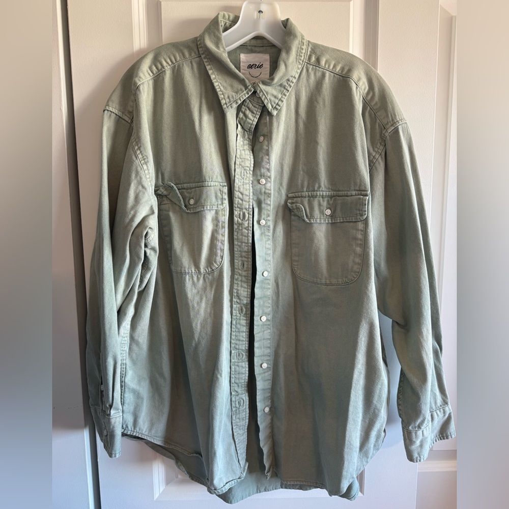 Aerie Women's Oversized Boyfriend Button Down Shirt
